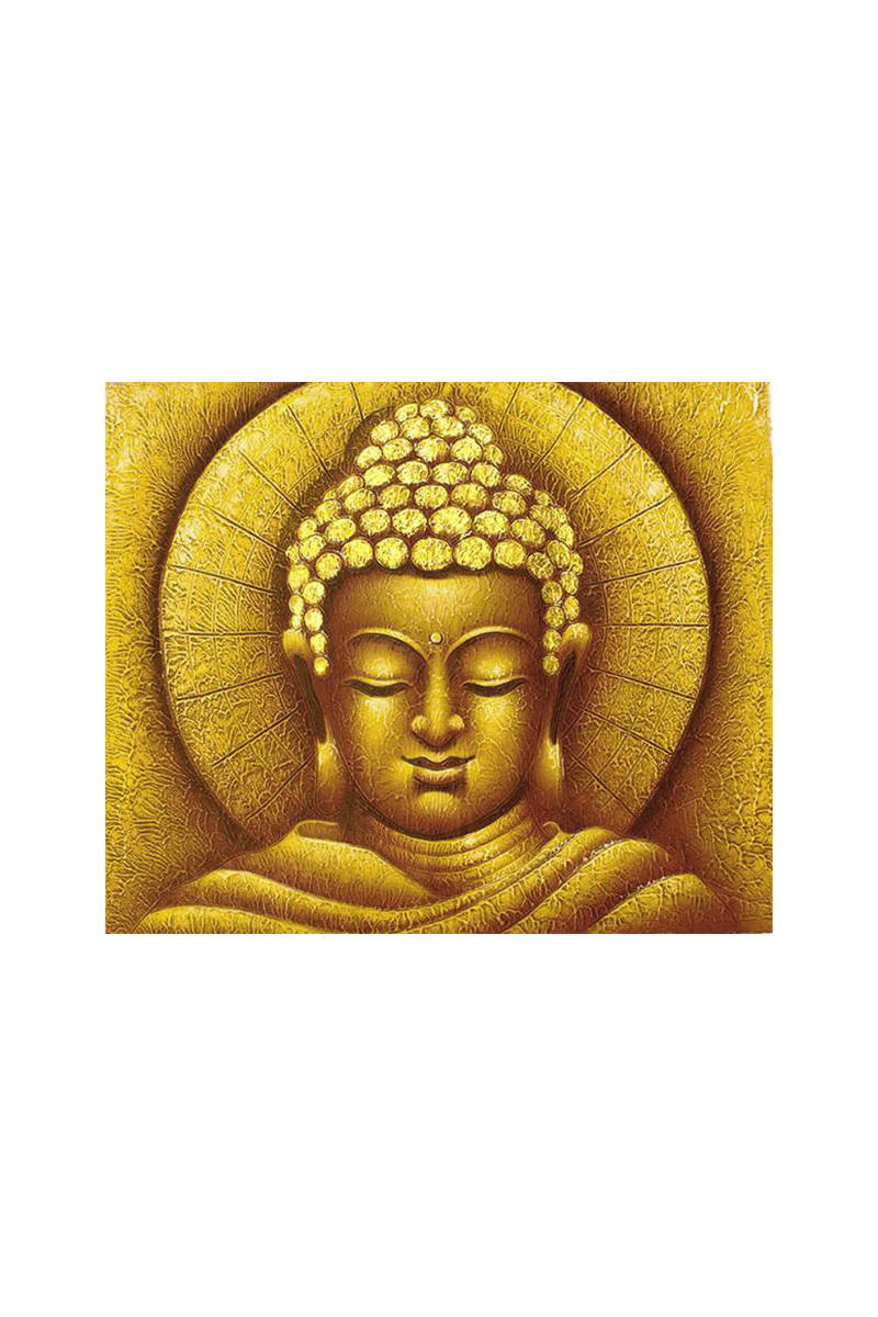 obraz-buddhy-v-záři-zlatý