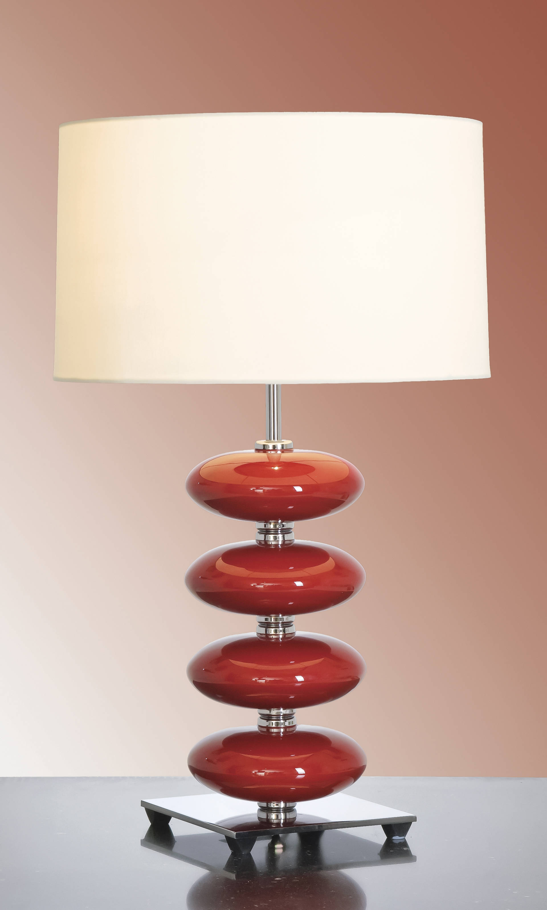 Stolní lampa onyx red